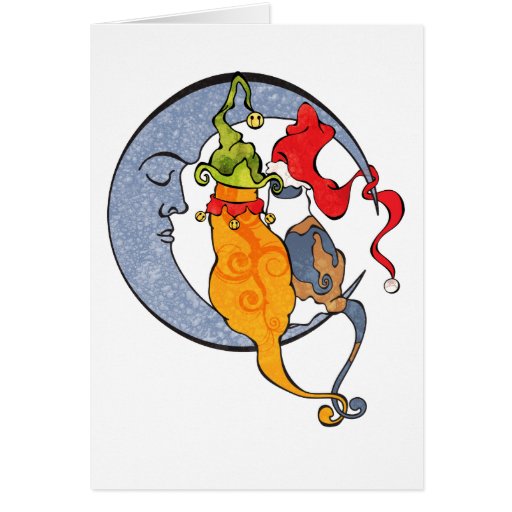 Moon Kats Holiday Card