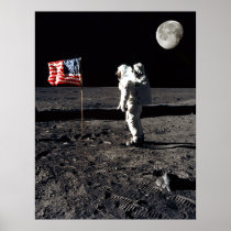 Moon Landing Irony Poster