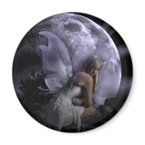 Moon Light Fairy Fridge Magnets