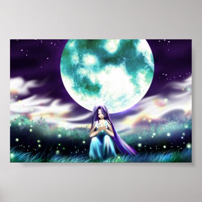 Moon Maid Poster by lordcamelot