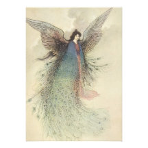 Moon Maiden Japanese Fairy by Warwick Goble Invitation