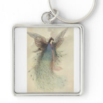 Moon Maiden Japanese Fairy by Warwick Goble Keychain