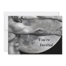 moon man, You're Invited invitations by LoveMale moon man, You're Invited invitations