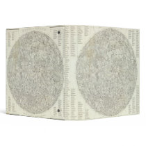 Moon Map Vinyl Binders