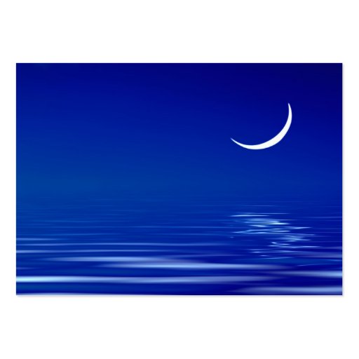 Moon on the water business card template