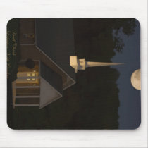 Moon Over Heath Church mousepads