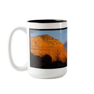 Moon Over Sedona Mountain mug