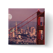 Moon Over the Gate Pinback Buttons