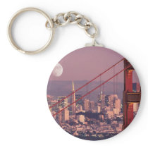Moon Over the Gate Key Chains