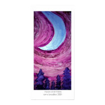 moon over trees posters