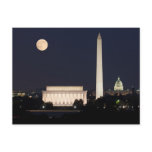 Moon over Washington DC Postcards