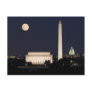 Moon over Washington DC Postcards