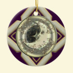 Moon Personalized Round Ornament