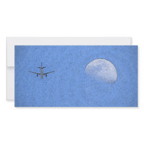 "Moon & Plane" Photo Card photo cards