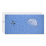 "Moon &amp; Plane" Photo Card