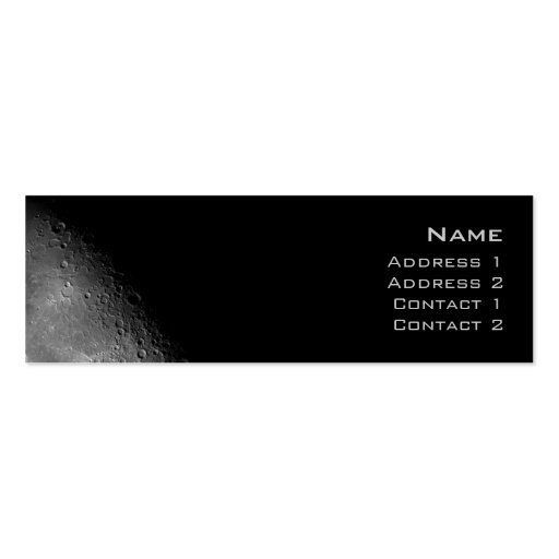 Moon Profile Card Business Cards