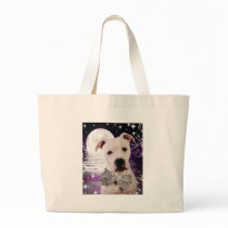 Moon puppy canvas bags