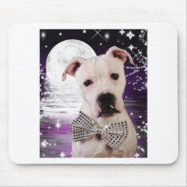 Moon puppy mouse pad