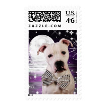 Moon puppy postage stamp