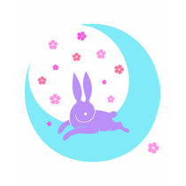 Moon rabbit t-shirt by nekineko Moon rabbit t-shirt