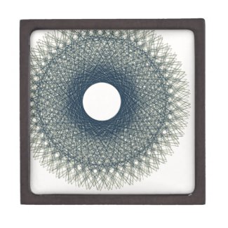 moon radiating black light abstract art premium keepsake boxes