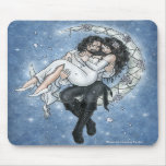 Moon Riders Romantic Love Mousepad