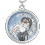 Moon Riders Romantic Love Round Necklace