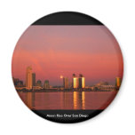 Moon Rise Over San Diego magnets