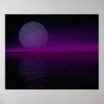 Moon Rise Pink Haze Flipped Posters