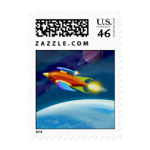 Moon Rocket postage by Windgate Moon Rocket postage