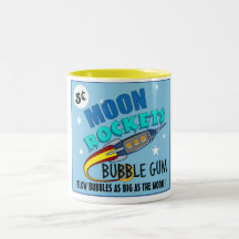 Moon Rockets Bubble Gum Coffee Mug