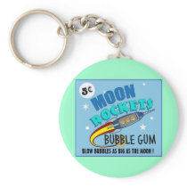 Moon Rockets Bubble Gum Keychain