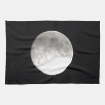 Moon satellite kitchen towel