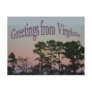 Moon Setting @ Dawn Greetings From Virginia Items Post Card