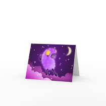 Moon Sheep Note Card