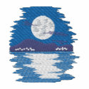 Moon Shining On Water embroidered shirts by ZazzleEmbroidery Moon Shining On Water embroidered shirts