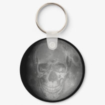 Moon Skull Keychain