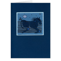 Moon Spirit (Dark Blue) cards by bluehorsedesign Moon Spirit (Dark Blue) cards