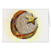Moon-Star -Islam Greeting Cards