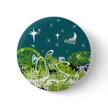 Moon Stars Swirl Paint Splat Pinback Buttons