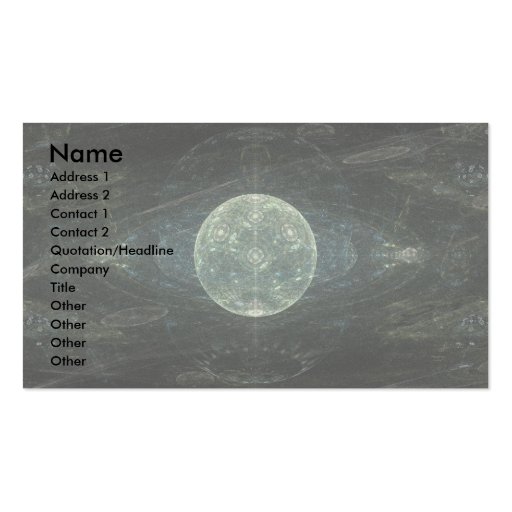 "Moon Station" Fractal Art Business Cards