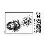 moon sun and wind postage