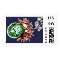 moon sun wind postage