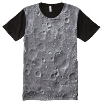 moon, surface, funny, photography, space, cool, craters, moon surface, geek, all-over printed panel t-shirt, american apparel, lunar, dream, universe, moon dream, science, grey, planet, t-shirt, [[missing key: type_jakprints_panelte]] with custom graphic design