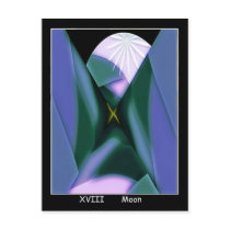 Moon Tarot Card Post Card