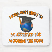 Moon The Pope Mousepad