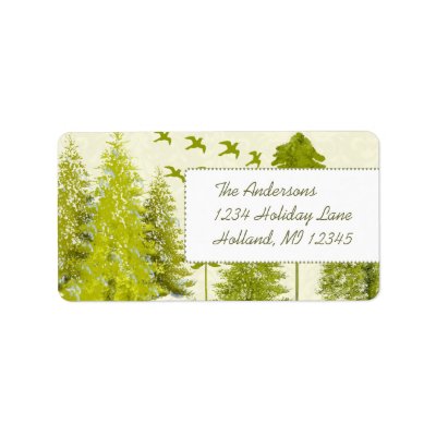 Moon Tree Stars Return Address Address Label