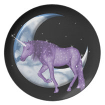 Moon & Unicorn Plate