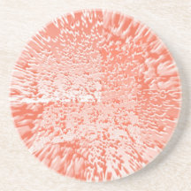 Moon Walk 2 -  Redrose Petal based Pattern Beverage Coaster