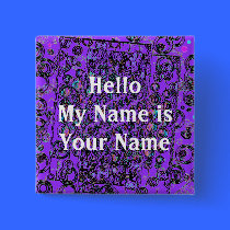 Moon walk design , Hello My Name is Your Name buttons